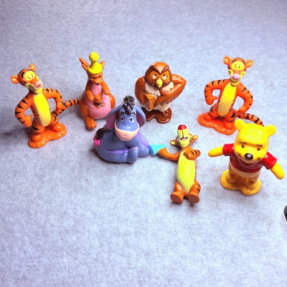 Disney Other - Disney Winnie the Pooh Friends PVC Figure Lot Tigger Eeyore Owl Kanga Roo Toy